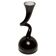 Small black artistic vase, mid-century, Europe, 1960s.