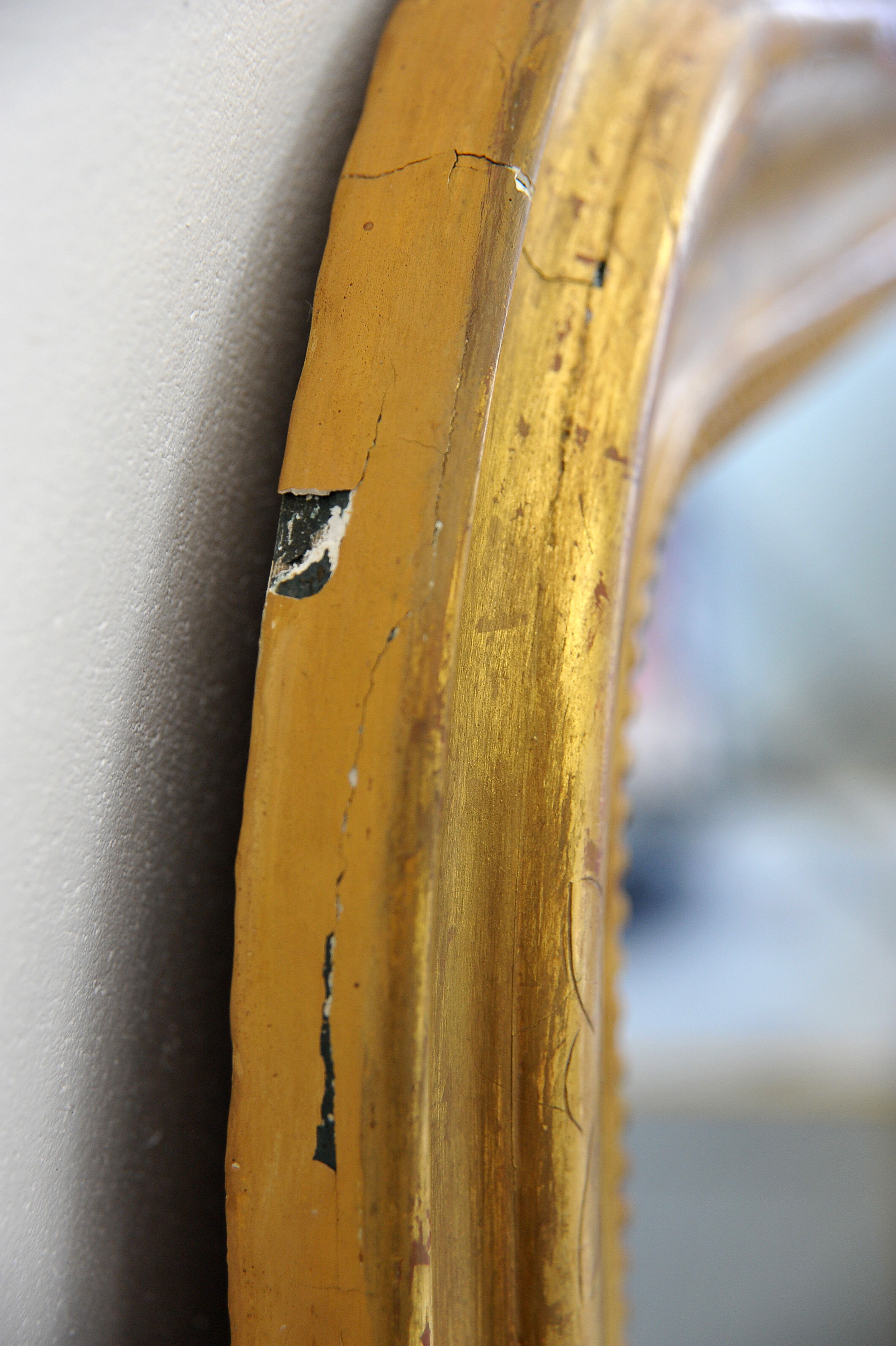 Mirror Louis Philippe gilded with gold leaf 78x105cm