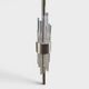 Luxury floor lamp in Eichholtz style – Brushed metal and glass tubes