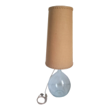 Lampe de sol dame jeanne abat jour jute