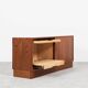 Midcentury Danish lowboard in teak with 2 sliding doors by Hundevad 1960s - 138cm