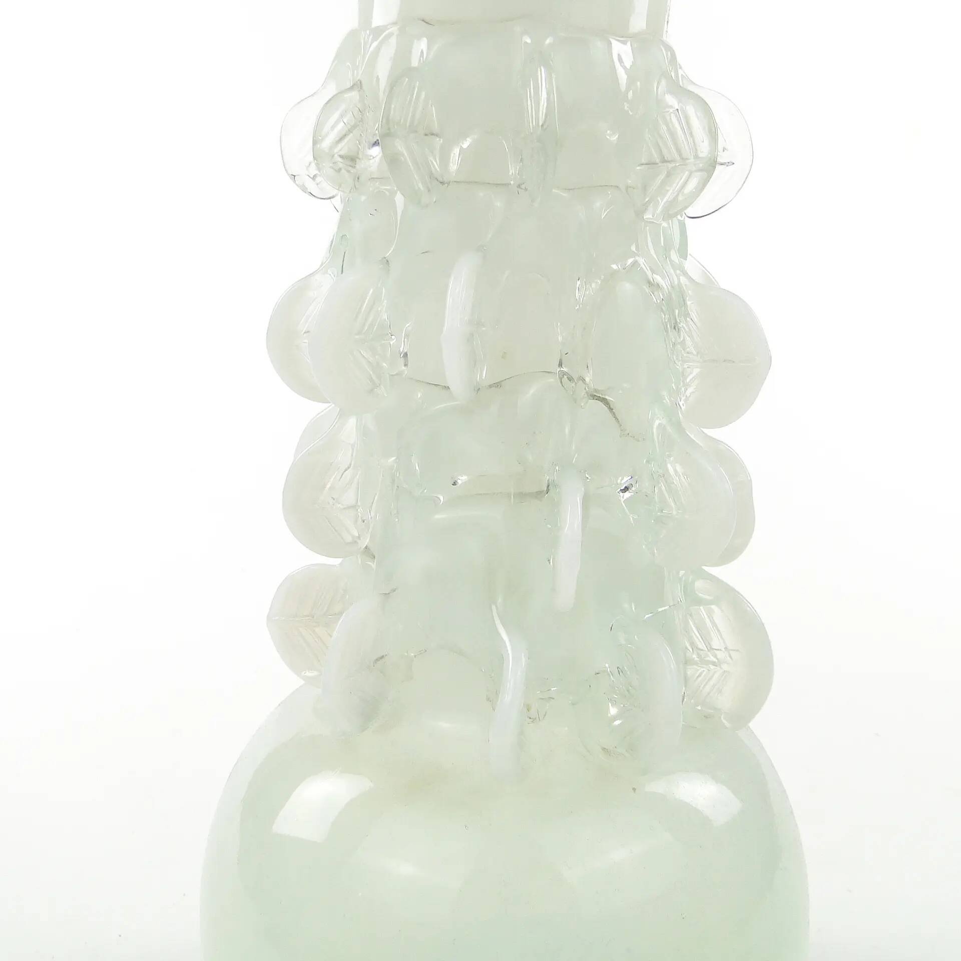 Bride vase, modernism, glass, designed by J. Słuczan-Orkusz, Poland, 1970s