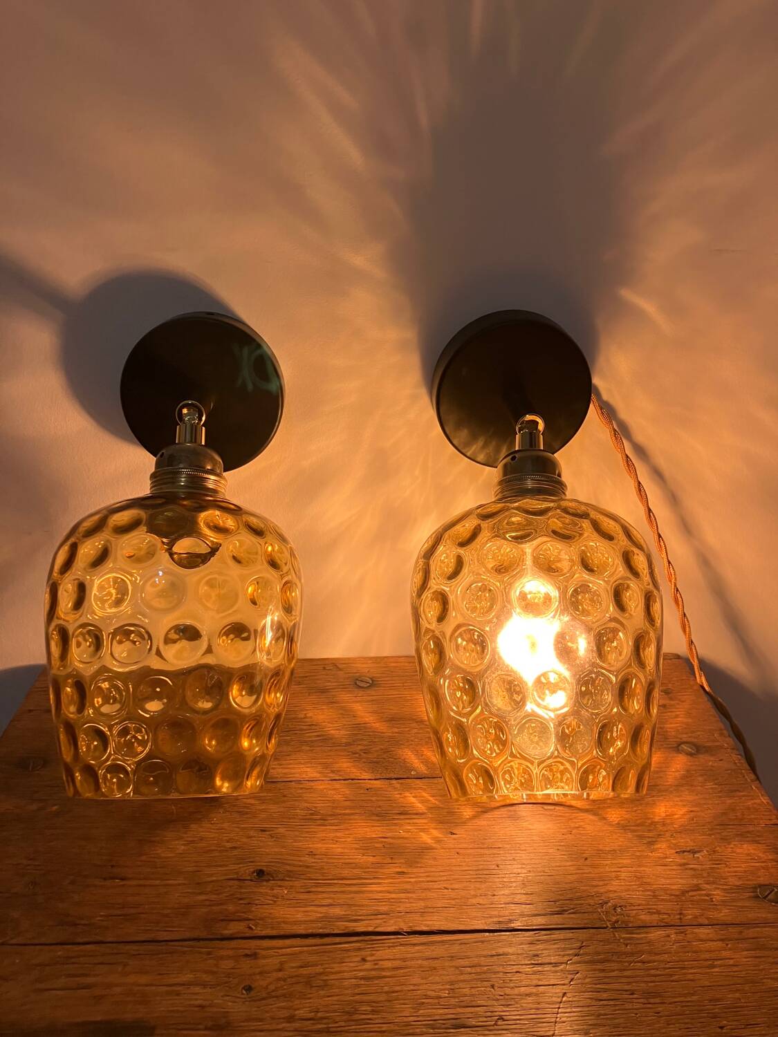 Pair of wall lights