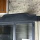 Bookcase/storage unit in patinated and black steel 1980