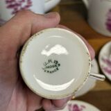 Limoges: 15-piece porcelain coffee service