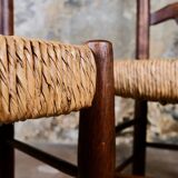 Pair of folk art chairs, France, mid-20th century