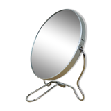 Double-sided round barber mirror, magnifying