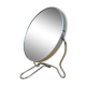 Miroir barbier rond double face, grossissant