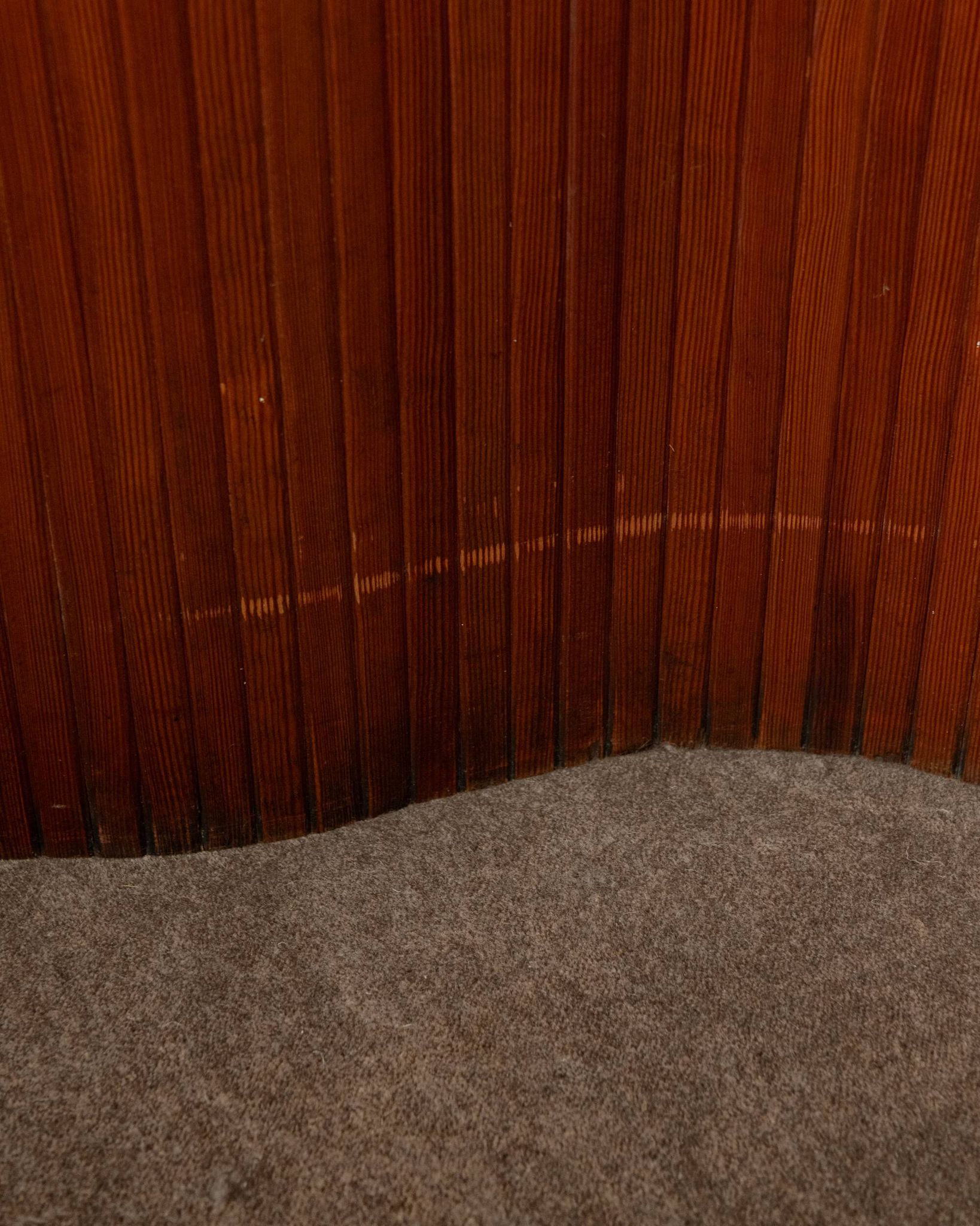 Art Deco Patinated Pine Room Divider by Jomain Baumann for Baumann, France,