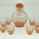 Decanter service & 8 art deco glasses