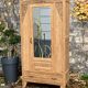 Parisian art deco cabinet in raw wood 1930