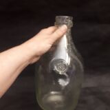 Bottle bubbling glass artisan Biot vintage 1970