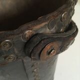 Brutalist studded leather bucket bucket 1920