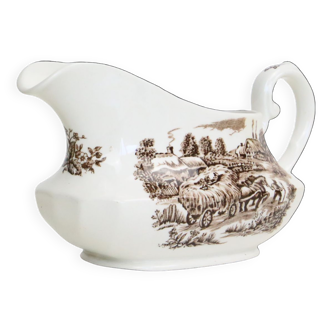 English sauceboat, Ridgway, Hayride model, vintage