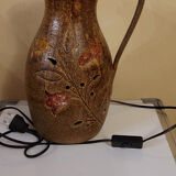 Vintage ceramic lamp Pottery of Accolay 1960