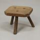 Antique Wabi Sabi Primitive oak stool