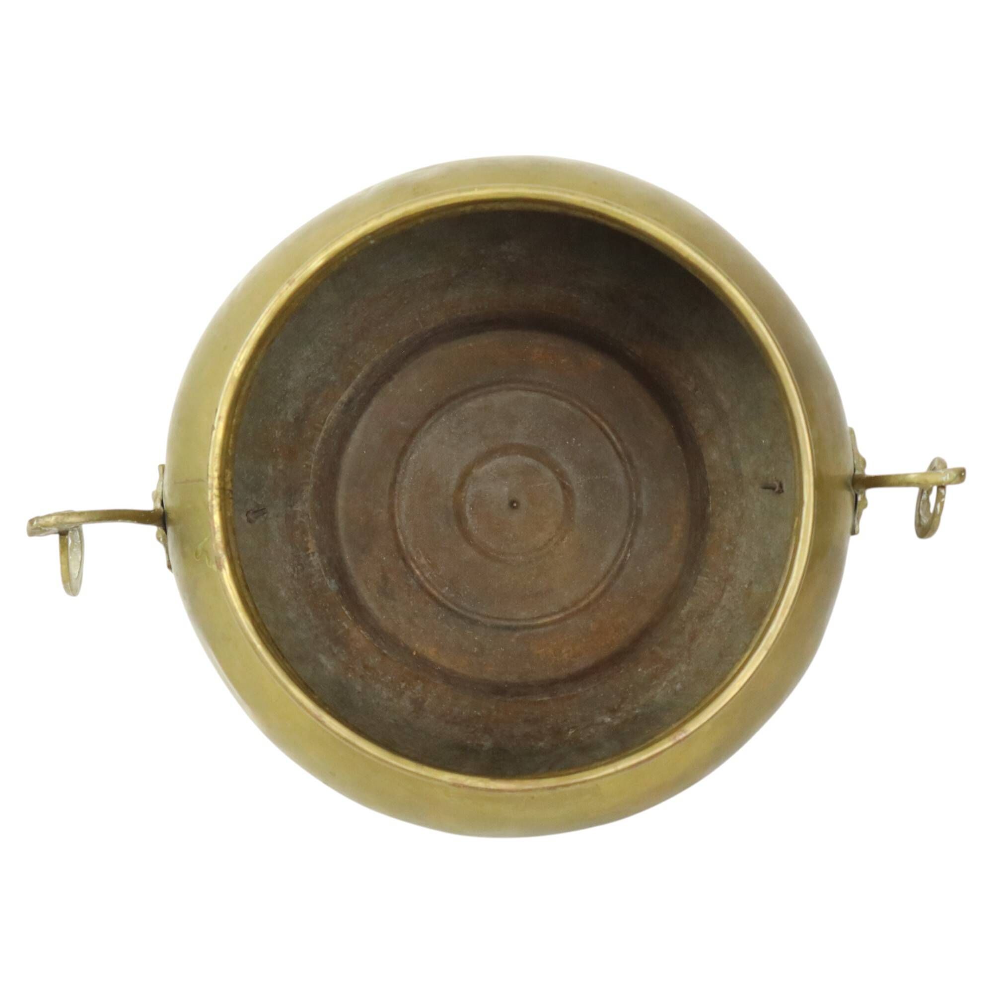 Antique French Jardinière Flower Pot Brass Early 20th Century