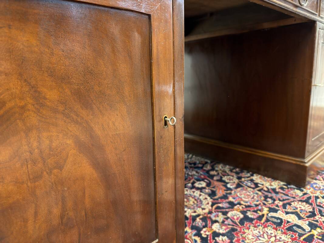 Large Antique English Desk Partnerdesk