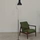 Adjustable anthracite floor lamp 1716 by Josef Hurka for Napako