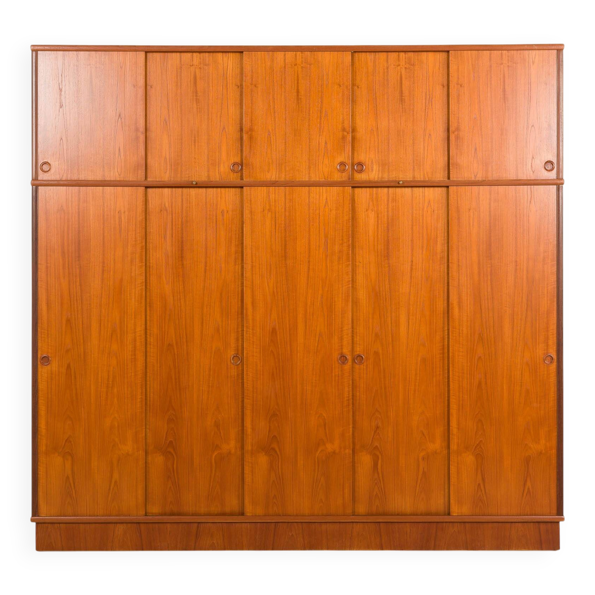 Melvin Mikkelsen extra large wardrobe in teak, Denmark 1960s