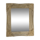 Miroir en bois cérusé blanc