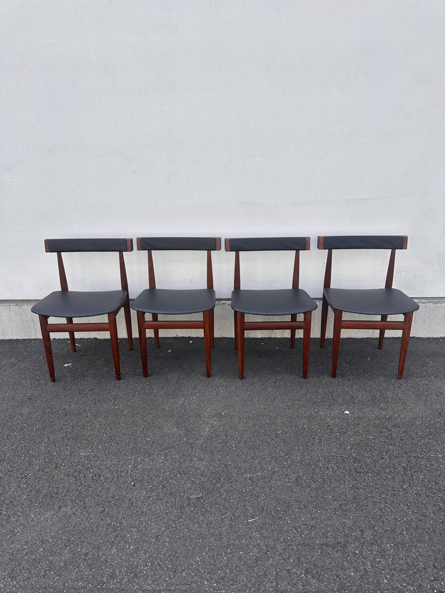4 teak chairs, Hans Olsen for Frem Røjle – Denmark 1960
