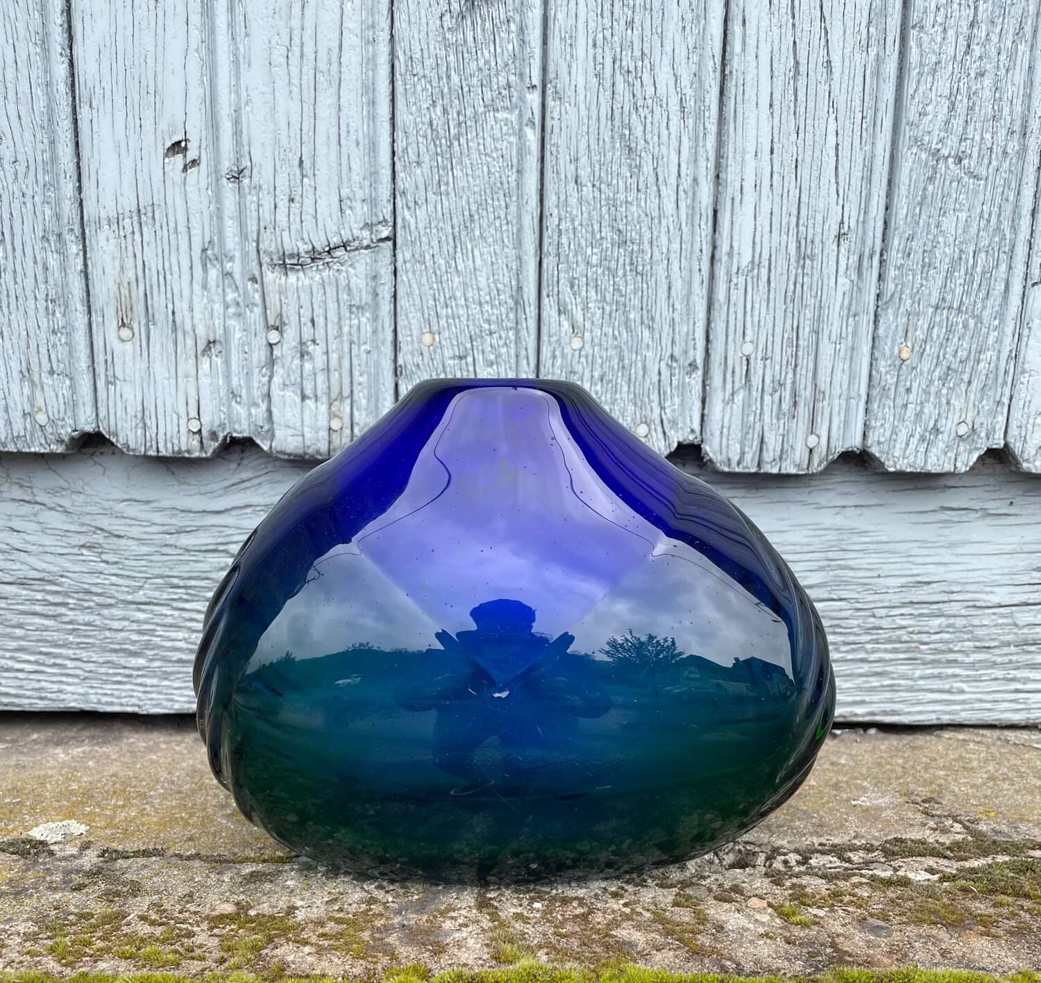 Vintage Glass Vase by Beranek