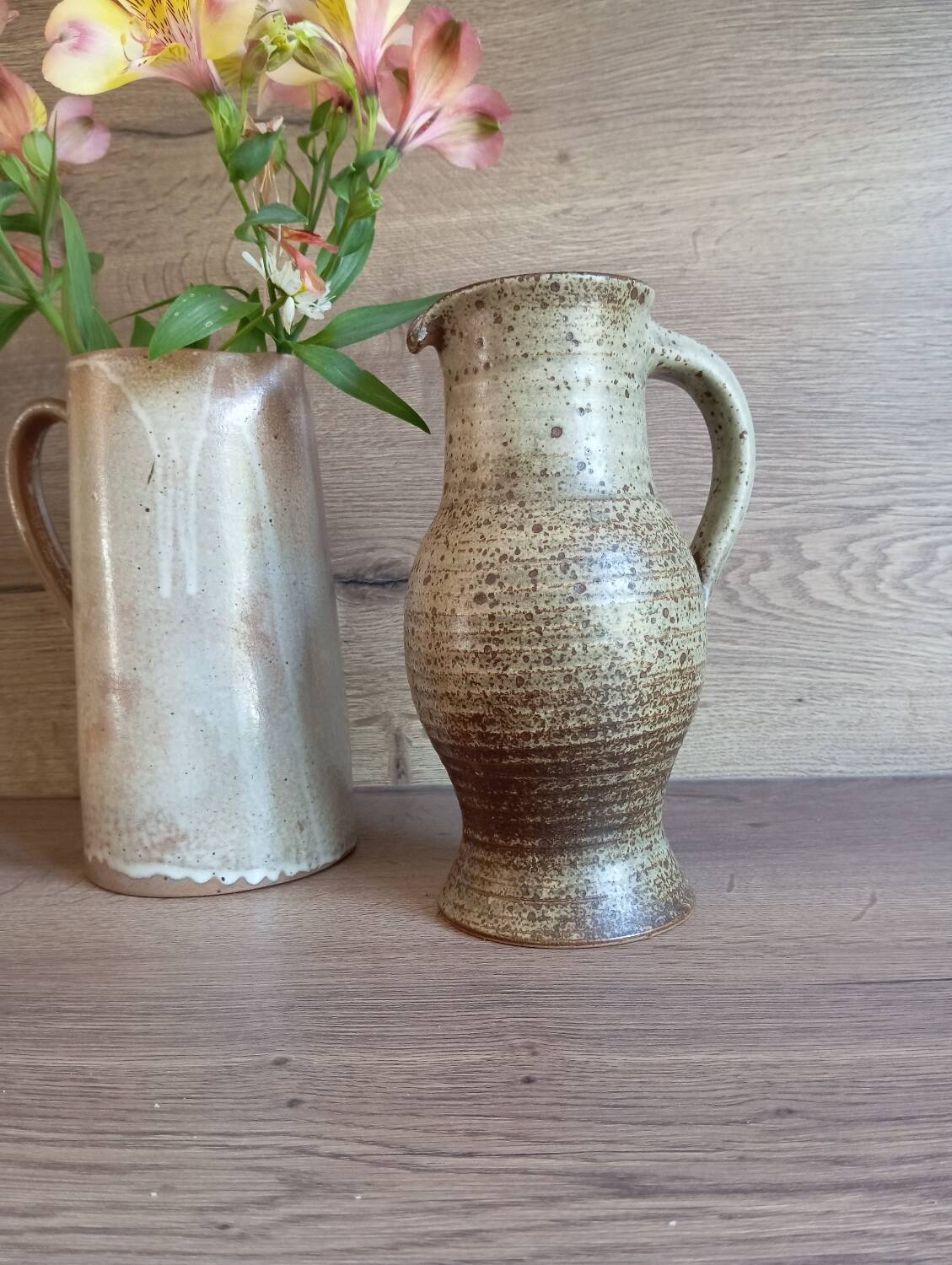Pyrite stoneware pitcher signed Jean Tessier Le Cep 1970