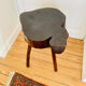 Rough wood tripod stool ethnic style