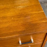 Scandinavian chest of drawers with 3 drawers in oak from the 50s
