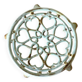 Dessous d eplat ancien en fonte émaillée