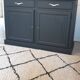 Buffet noir en bois massif