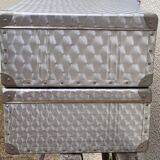 Vintage aluminum suitcases 1950