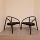 Pair of designer armchairs from the 1980s