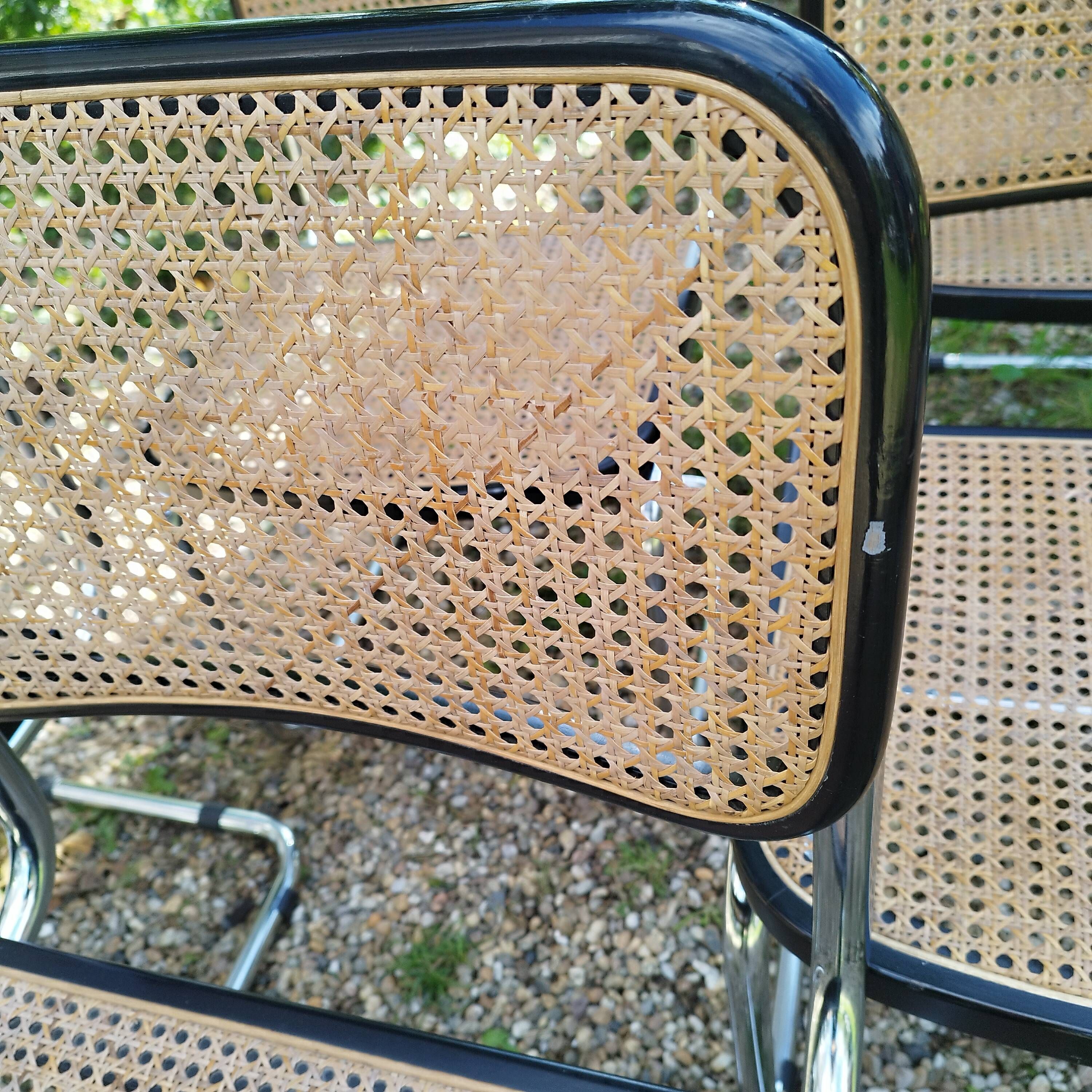 Vintage style chairs Cesca B32 Marcel Breuer