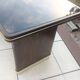 Coffee table with black glass top / 40s-50s