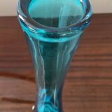 Trio of vintage glass paste vases