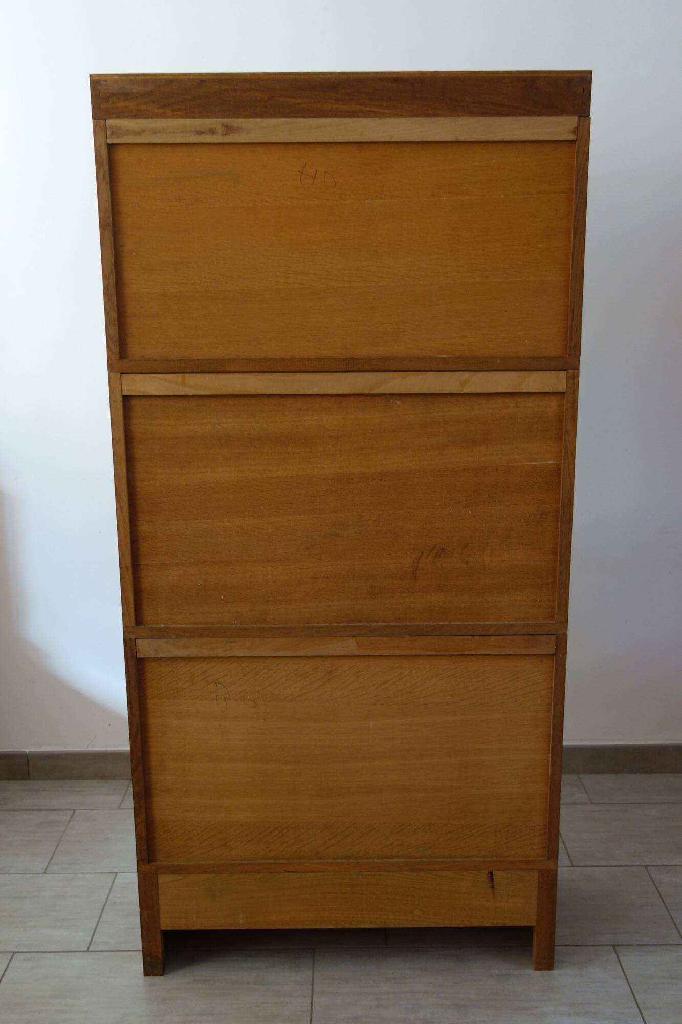 Meuble bibliothèque vitrine modulable MD années 60