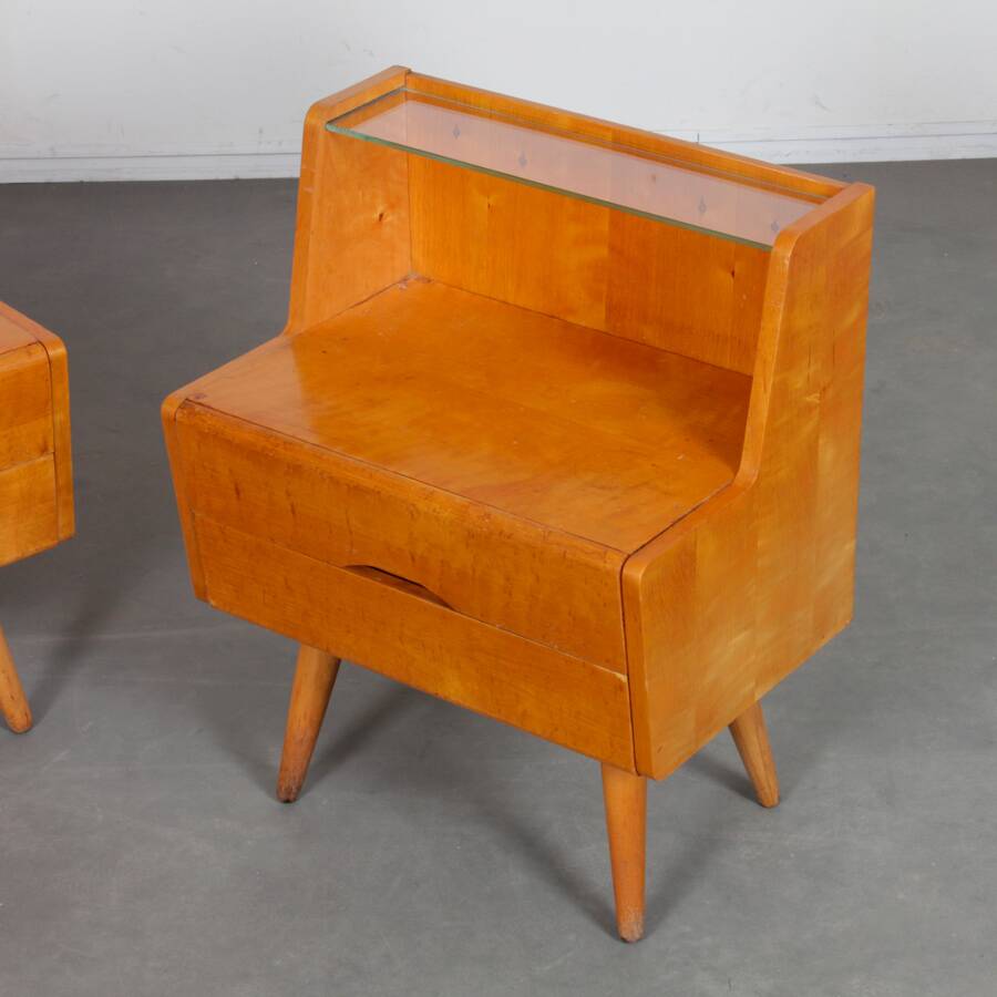 Pair of vintage bedside tables dating from the 1960s