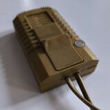 Brass and plexiglass desk lamp from the 80s