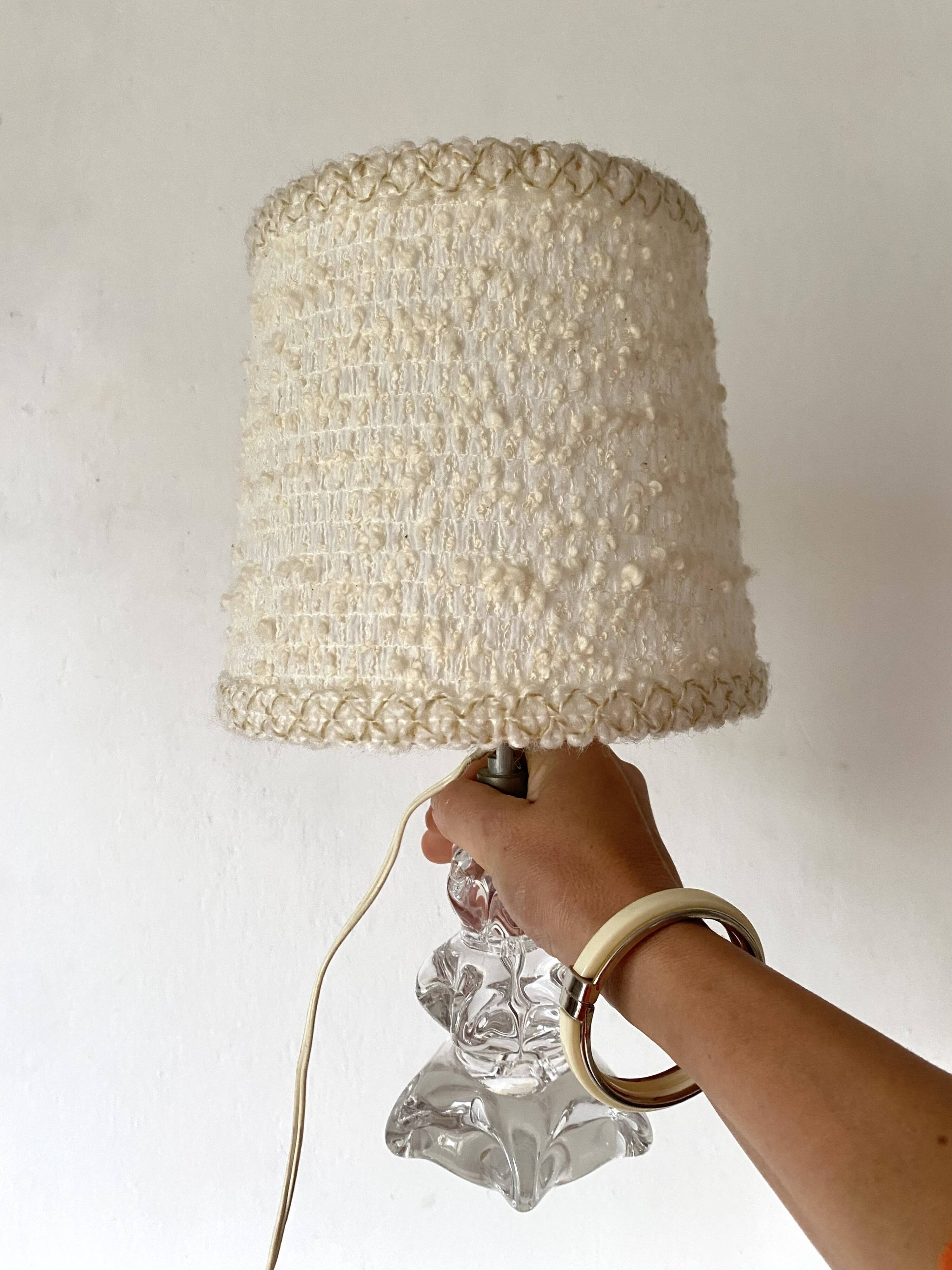 Daum style crystal lamp, 1950s