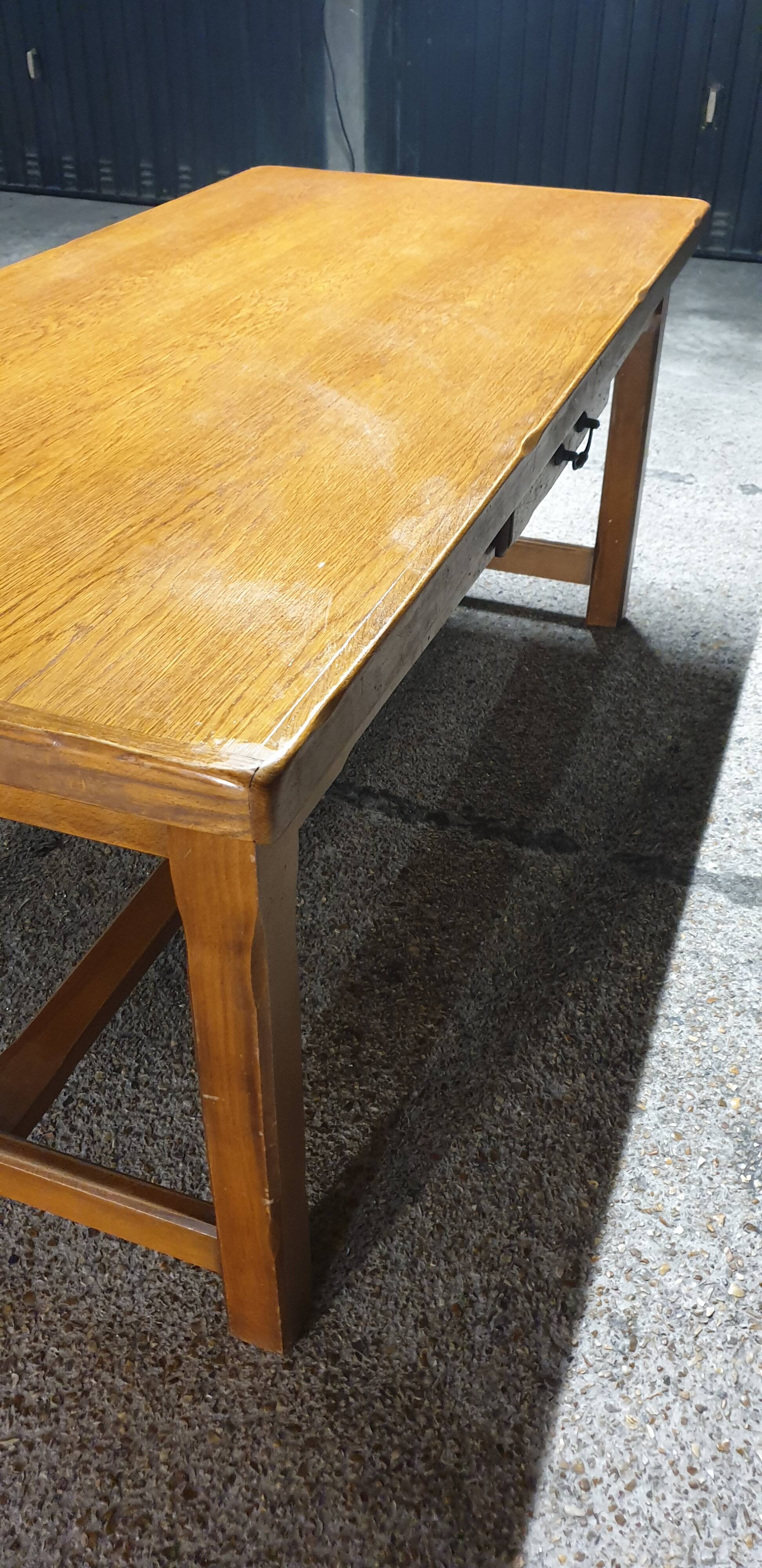 Solid oak farm table