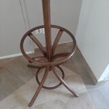 Wooden parrot coat rack - old style curved wood - 12 bells