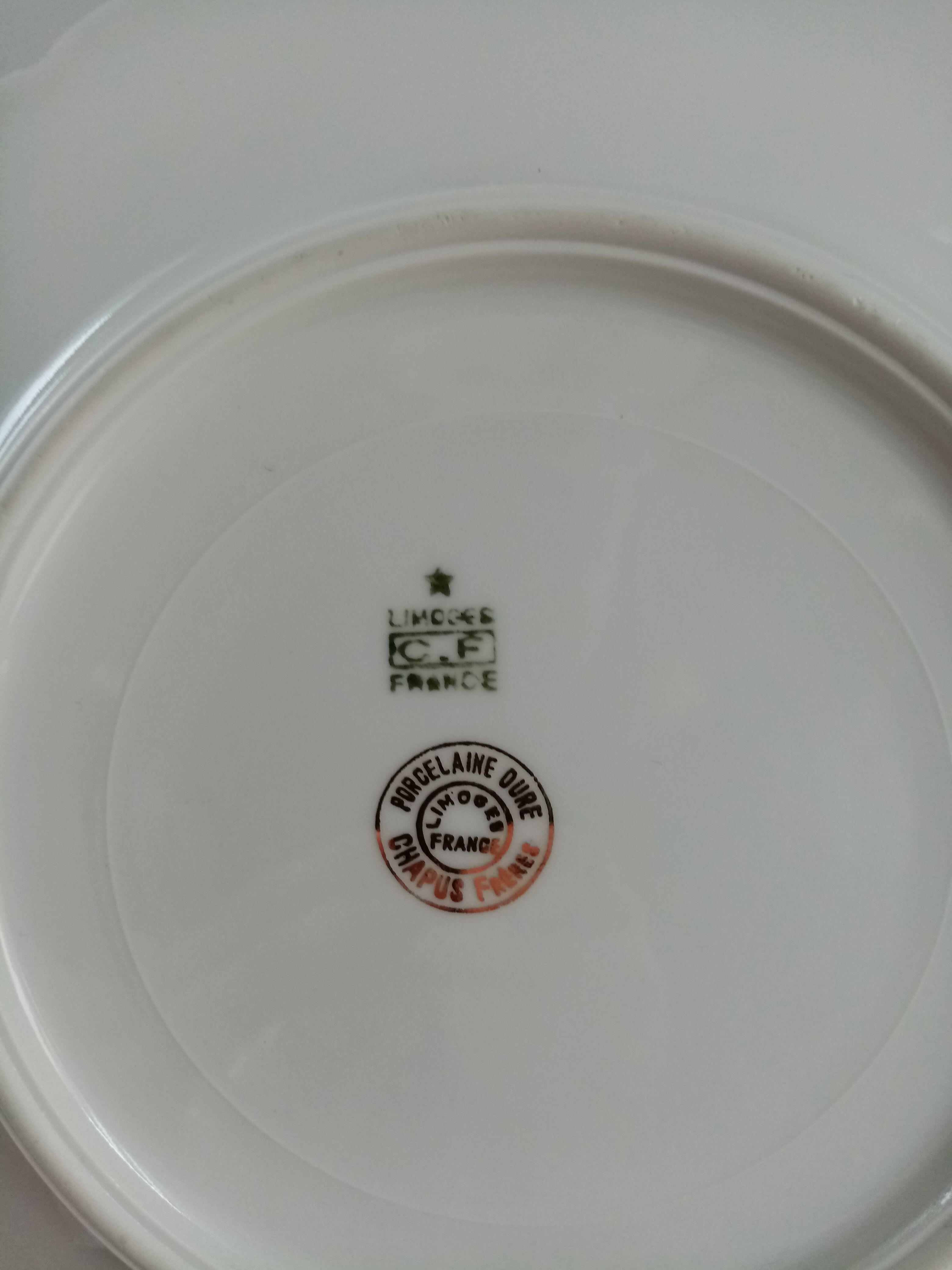 Limoges Chapus Frères porcelain plates