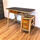 Rattan desk