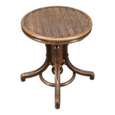 Art Deco Adjustable Piano Stool by Fischel, Czechoslovakia 1930s