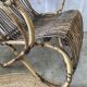 Paire de fauteuils en rotin vintage