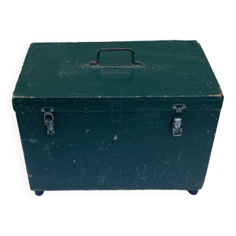 Fir green wooden tool box