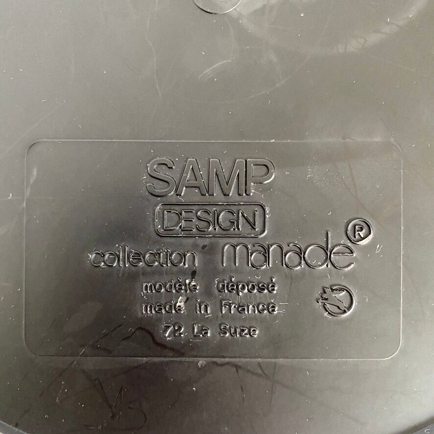 Vintage Samp Manade trash can 70s