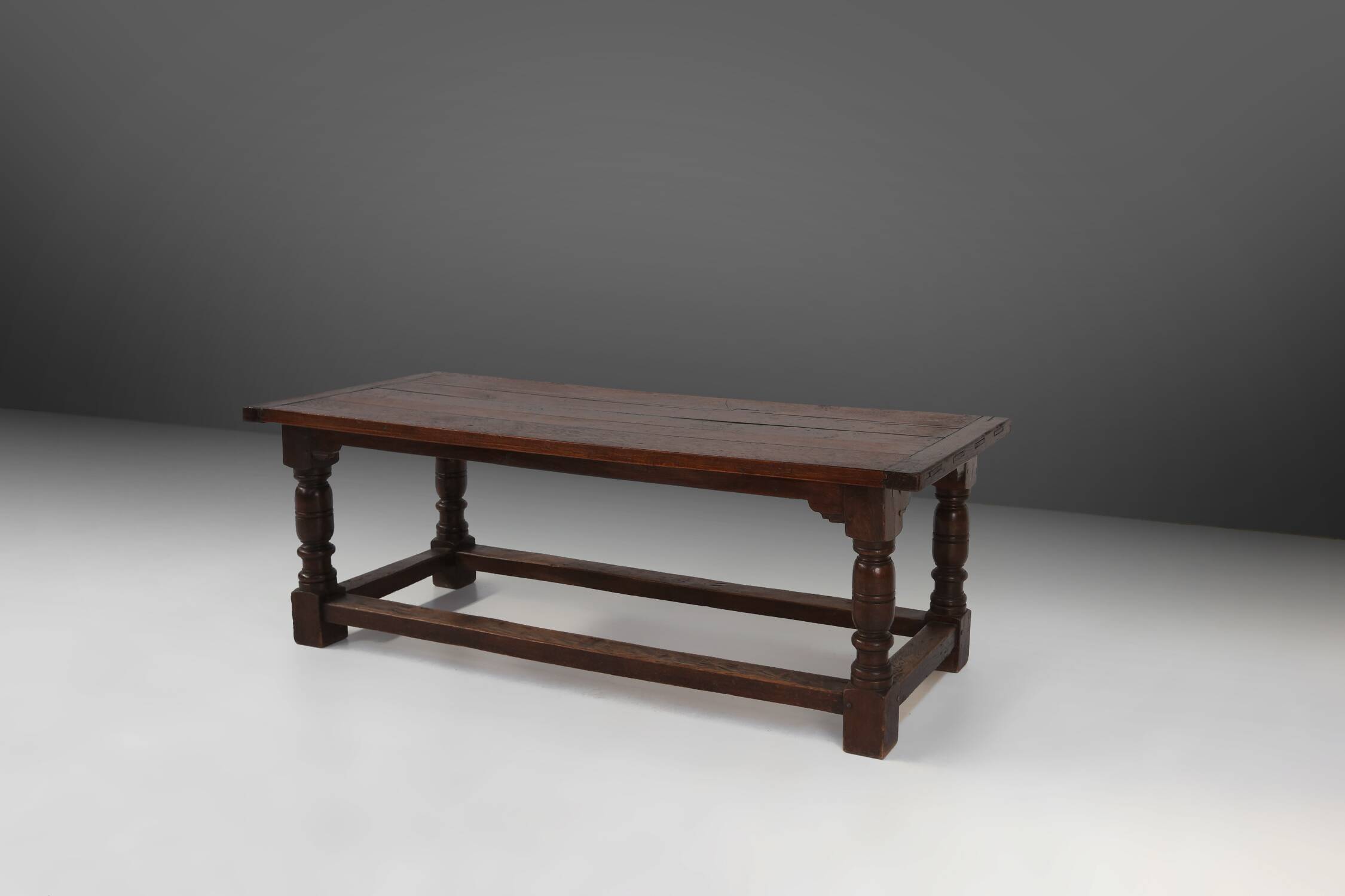 Antique Oak Table, France, 1850s